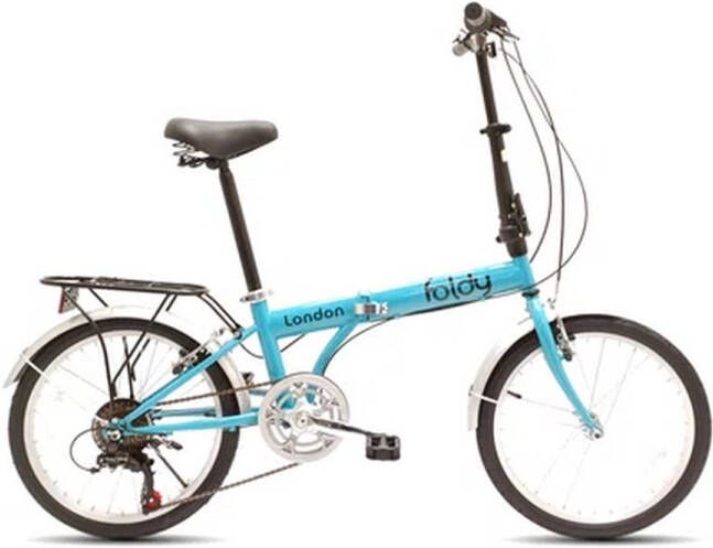 Wheelerz .nl Foldy London shi o 6 speed 20 inch vouwfiets Turquoise RIJKLAAR