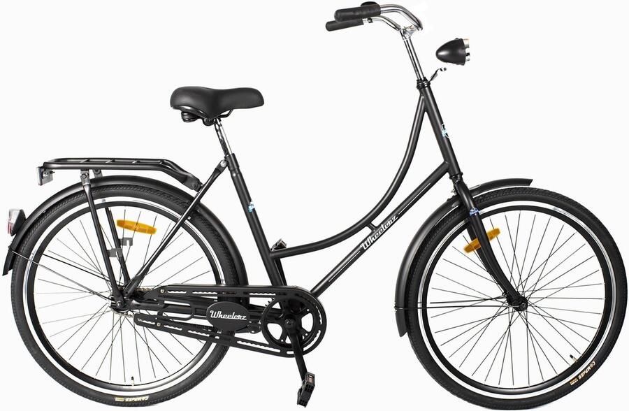 Wheelerz omafiets classic eco 26 inch matzwart | unisex