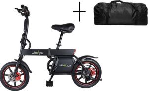 Windgoo b20 trapondersteuning (zonder gashendel) + Stepgo reistas Elektrische vouwfiets Elektrische fiets 25 km h (No gas handelbar only pedal asist) Electric bike