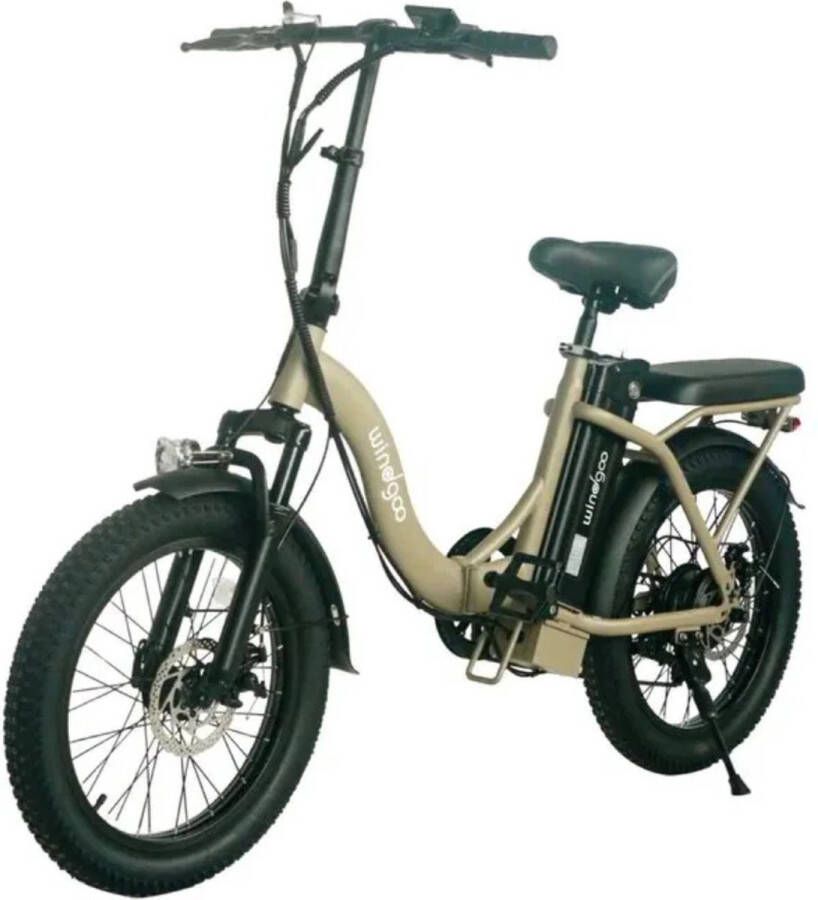 Windgoo E20 Elektrische Vouwfiets – Smart-app 20 Inch 250W Motor 7 Versnellingen 70 km Actieradius Mechanische Schijfrem Koffie