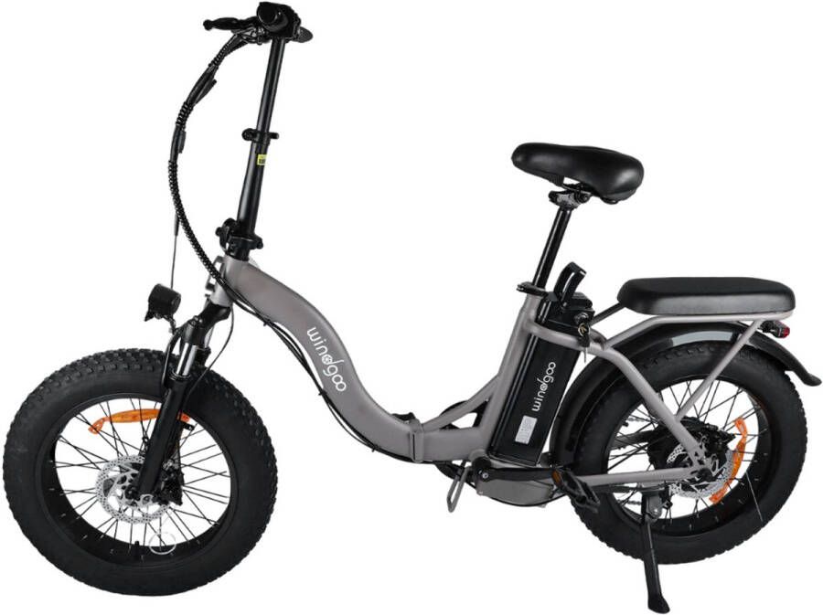 Windgoo E20 Pro Elektrische Vouwfiets – Fatbike Rijklaar Geleverd Smart-app 20 Inch 250W Motor 75 km Actieradius Mechanische Schijfrem Crème