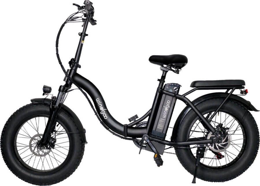 Windgoo E20 Pro Fatbike Elektrische Fiets Vouwfiets 20 Inch 250W 12.5Ah APP Zwart