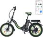 Windgoo E20 Elektrische Vouwfiets – Smart-app 20 Inch 250W Motor 7 Versnellingen 70 km Actieradius Mechanische Schijfrem Groen - Thumbnail 1