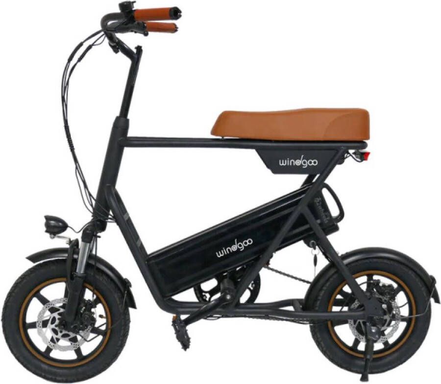 Windgoo F1 – Vouwfiets – Bruin – E-Bike – Elektrisch – Max 25 km u – 250W Motor – Hydraulische Schijfrem