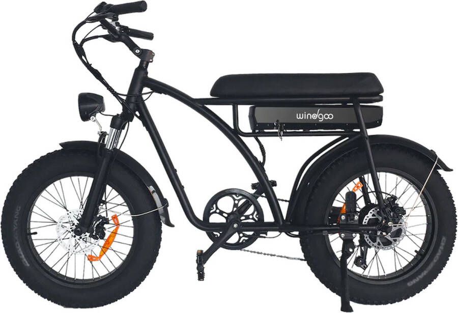 Windgoo F5 Fatbike E Bike Elektrische Fatbike 250W 15Ah 20Inch APP Zwart