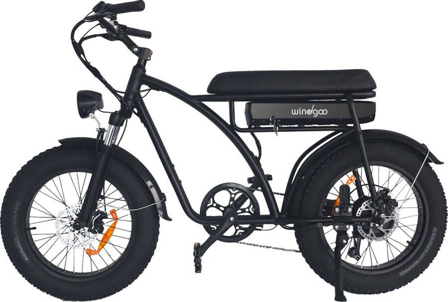 Windgoo F5 Fatbike E Bike Elektrische Fatbike 250W 15Ah 20Inch APP Zwart