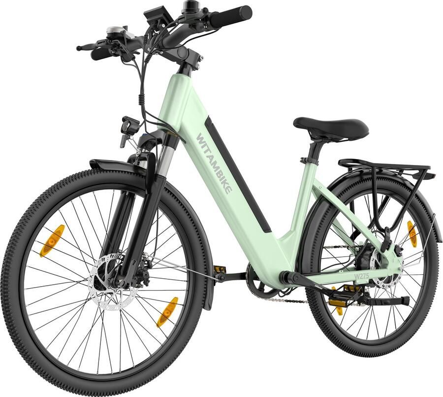 Witambike W275 Elektrische Fiets – 250W Motor – 36V 13Ah – 55-60 km Actieradius – 27.5” – Shi o 7 Versnellingen – Stadsfiets – Groen - Foto 2