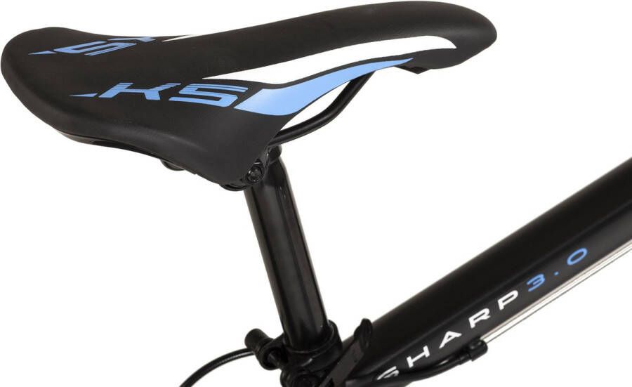 WYLD Fiets Mountainbike Hardtail 29'' Scherp Zwart 21 versnellingen zwart-blauw
