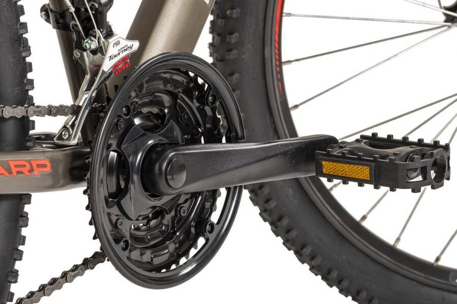 WYLD Fiets Mountainbike Hardtail 29'' Sharp schijfrem platinagrijs 21 versnellingen grijs