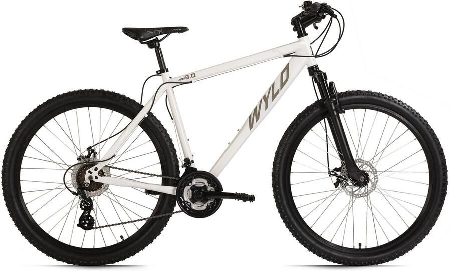 WYLD Fiets Mountainbike Hardtail 27 5 Heist zwart 24 versnellingen RH 51 cm wit 51 cm