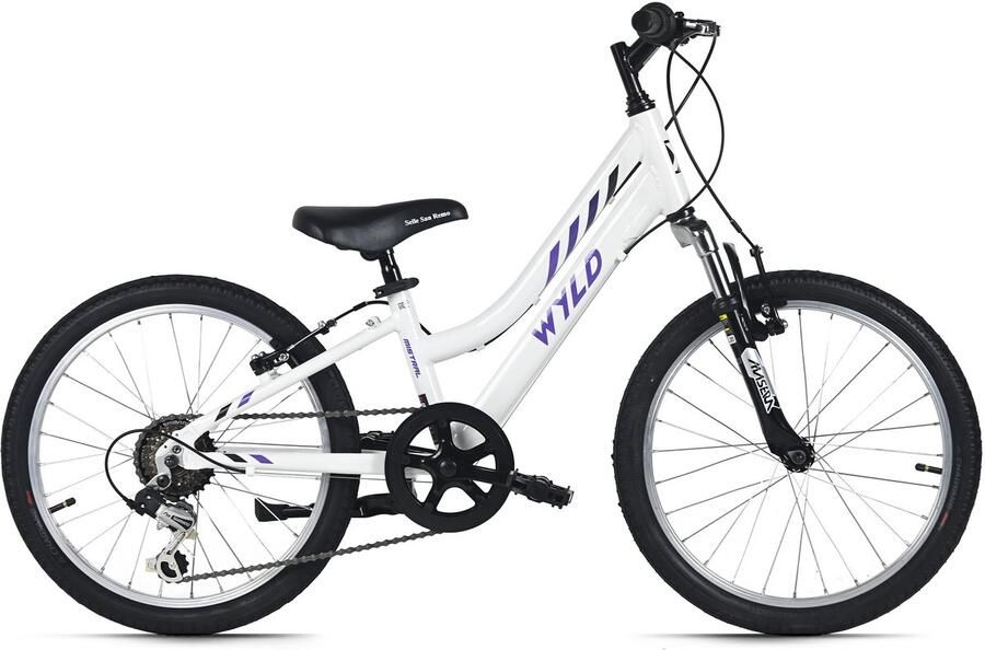WYLD Kinderfiets 20 Mistral Wit 6 Versnellingen RH 27 cm – Vanaf 6 jaar