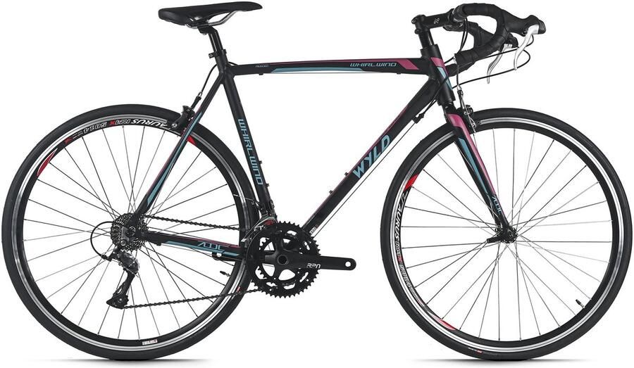 WYLD racefiets 28'' Whirlwind 200 zwart-paars 18 versnellingen framemaat 58 cm