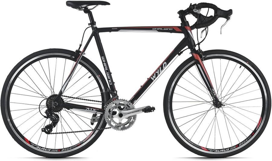 WYLD racefiets 28'' Whirlwind 50 zwart-rood 14 versnellingen framemaat 60 cm