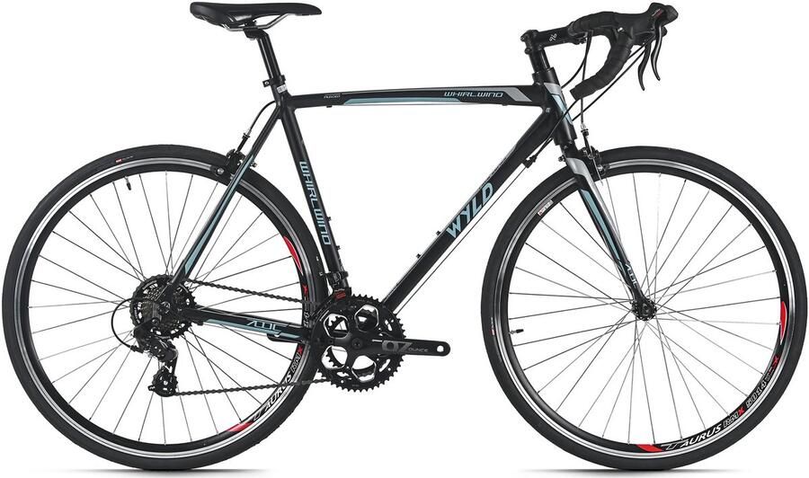 WYLD racefiets 28'' Whirlwind 70 zwart-blauw 14 versnellingen framemaat 60 cm