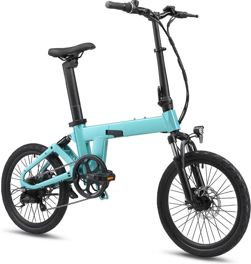 Yangor Elektrische Fiets Opvouwbare E-Bike Motor 250W 36V 10AH batterij 20-inch banden LCD-display Maximale Snelheid 25 km u City Commuter EBike Groente