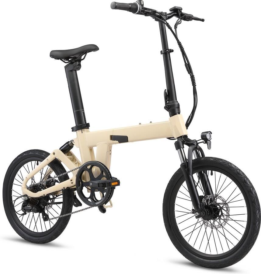 Yangor Elektrische Fiets Opvouwbare E-Bike Motor 250W 36V 10AH batterij 20-inch banden LCD-display Maximale Snelheid 25 km u City Commuter EBike Geel