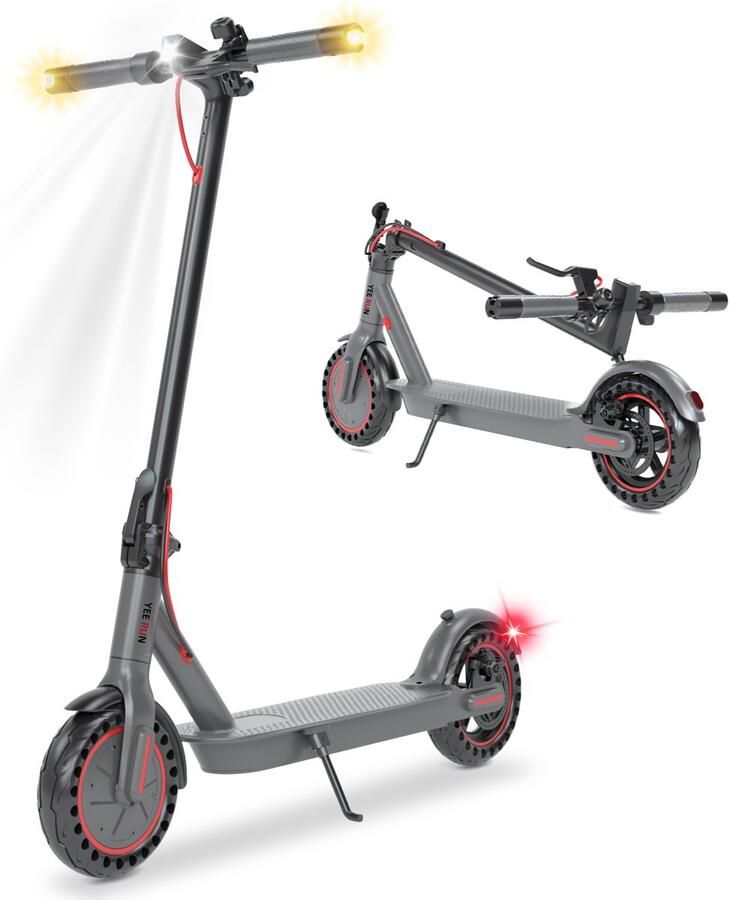 YEE RUN Elektrische Step 350W motor Inklapbaar Electric scooter 25km h Max. snelheid Bereik tot 30km Zwart