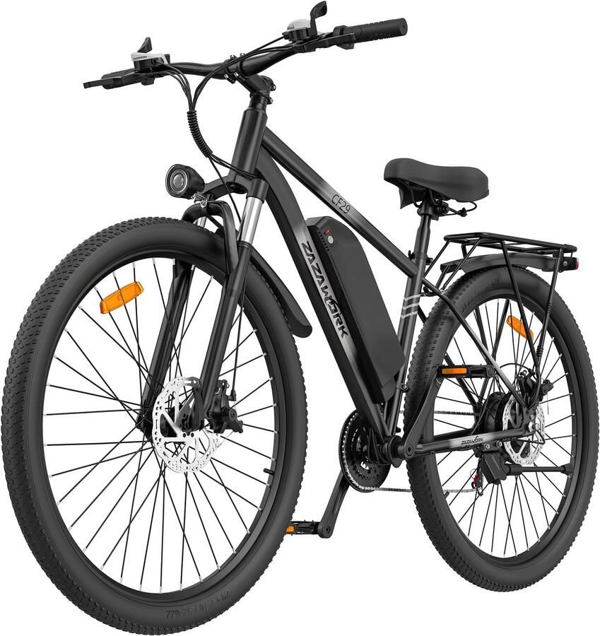 Zazawork CF29 E-Bike 29 inch 40km actieradius 250W motor 48V15AH Accu Mechanische schijfrem zwart