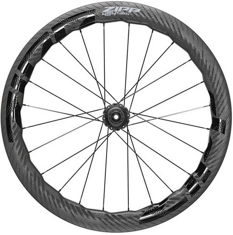 Zipp 454 Nsw Cl Disc Tubeless Only Achterwiel Racefiets Zwart 12 x 142 mm Shi o Sram HG