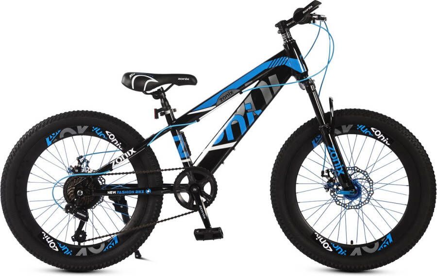 Zonix New Fashion Bike Jongensfiets Mtb 22 Inch 7 Speed Shimano Blauw