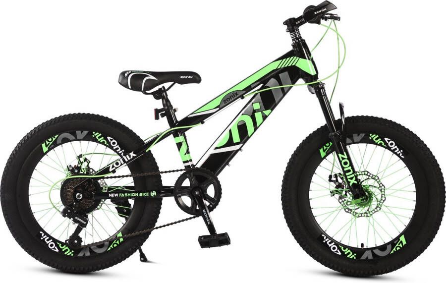 Zonix New Fashion Bike Jongensfiets Mtb 22 Inch 7 Speed Shimano Groen