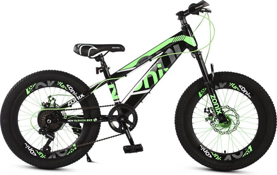 Zonix New Fashion Bike Jongensfiets Mtb 22 Inch 7 Speed Shimano Groen