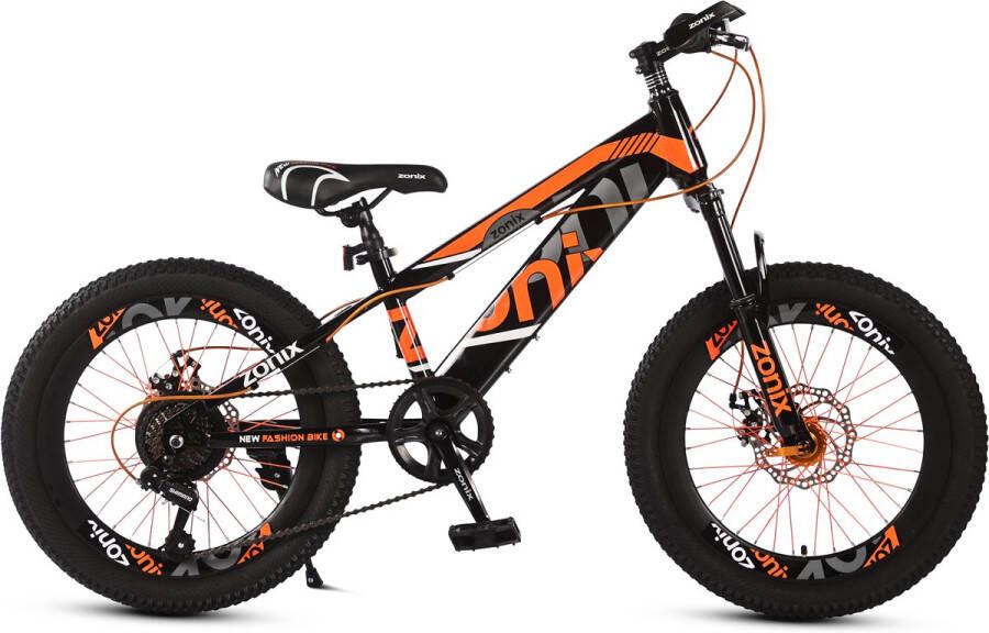 Zonix New Fashion Bike Jongensfiets Mtb 22 Inch 7 Speed Shimano Orange