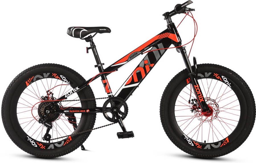 Zonix New Fashion Bike Jongensfiets Mtb 22 Inch 7 Speed Shimano Rood