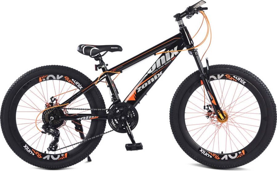 Zonix Road Bike Jongensfiets Mtb 24 Inch 21 Speed Shimano Oranje