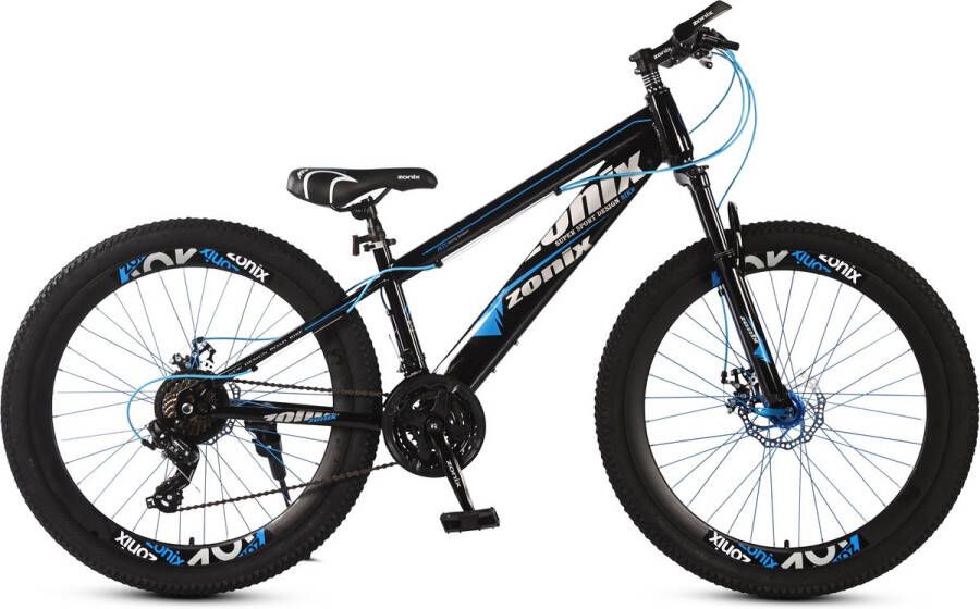 Zonix Road Bike Jongensfiets Mtb 26inch 21 Speed Shimano Blauw