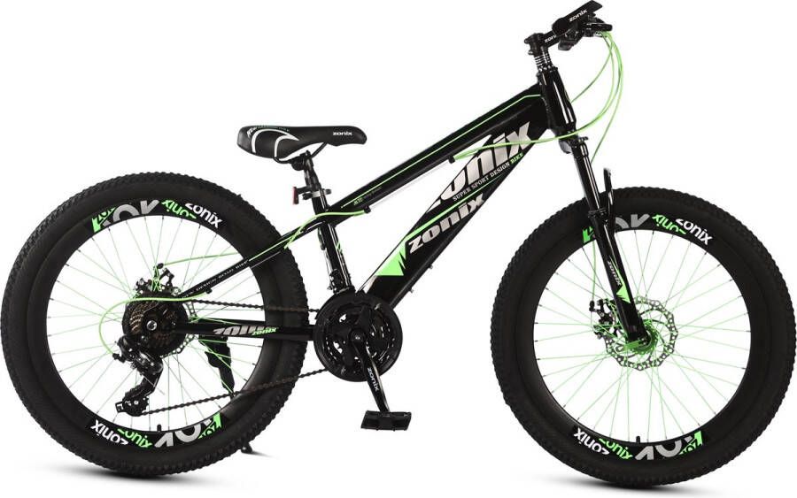 Zonix Road Bike Jongensfiets Mtb 26inch 21 Speed Shimano Groen
