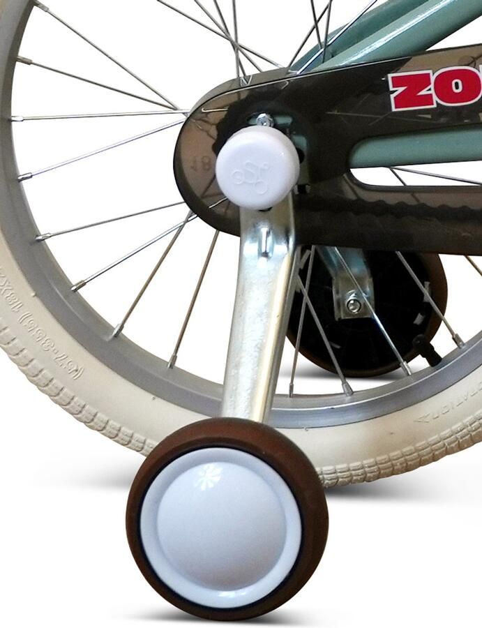 Zonix Kinderfiets 12 Inch Jongensfiets – Mintgroen Met Zijwieltjes Leeftijd 2-4 Jaar Kledingmaat 90-105