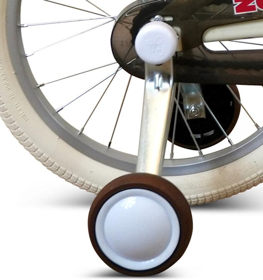 Zonix Kinderfiets 18 Inch Jongensfiets – Licht Beige Met Zijwieltjes Leeftijd 5-7 Jaar Kledingmaat 110-123