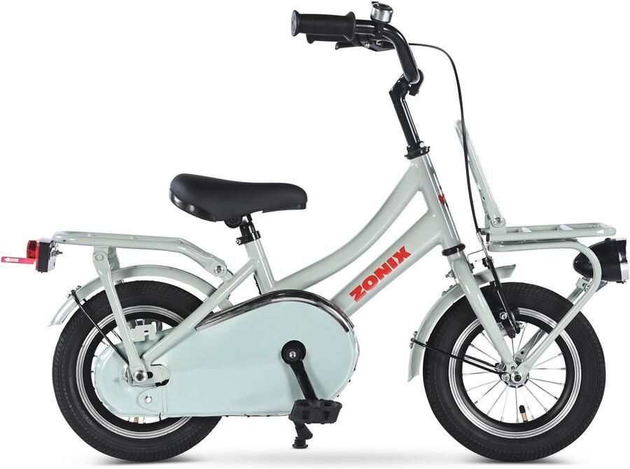 Zonix Meisjesfiets 12 Inch Mint Grey Kinderfiets Transport Voor Meisjes Van 2 Tm 4 Jaar Geschikt Voor Kledingmaat 90-105