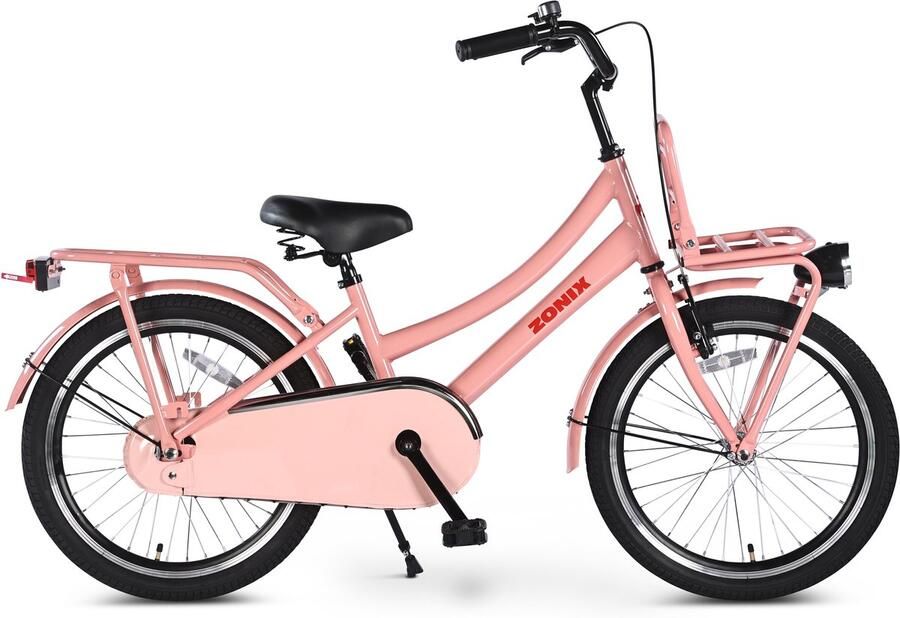 Zonix Meisjesfiets 20 Inch Pastel Roze Kinderfiets Transport Voor Meisjes Van 5 Tm 8 Jaar Geschikt Voor Kledingmaat 115-125