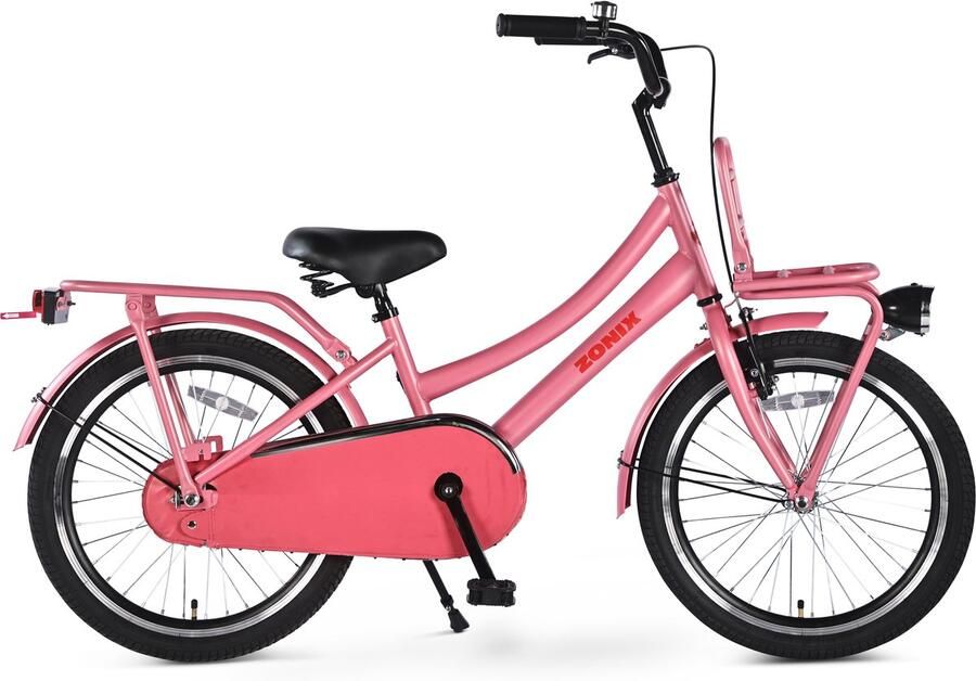 Zonix Meisjesfiets 20 Inch Roze Kinderfiets Transport Voor Meisjes Van 5 Tm 8 Jaar Geschikt Voor Kledingmaat 115-125