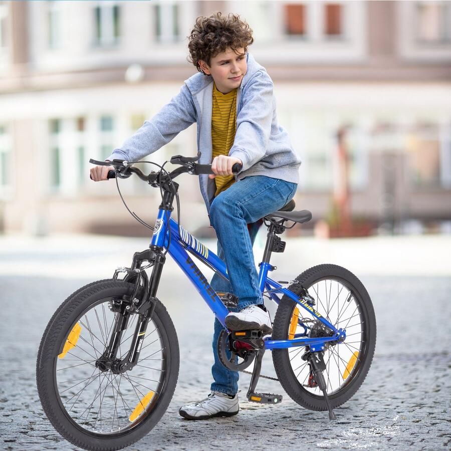 Zubaliya 20 Zoll Kinderfiets 6 Gang V-Bremse voor Jungen & Mädchen 6-10 Jaar