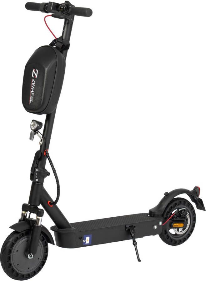 ZWheel Elektrische Step E9 Max 500W Motor 360WH Lithiumbatterij 40km Bereik 10 Inch Luchtloze Veringbanden Voor- en Achterwielvering Vouwbaar en Draagbaar 35 Lux Voorlicht LED Display Met APP