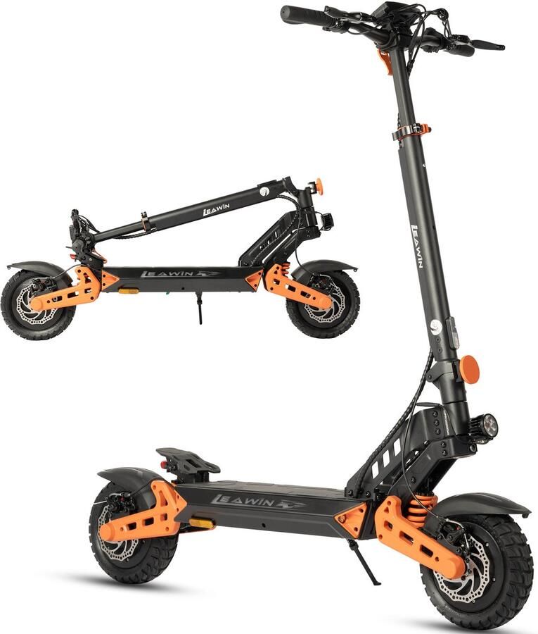 ZWheel D2pro Elektrische Step 960Wh Accu Actieradius 70 km 500W Motor Cruise Control Anti-diefstalmodus 10 inch Offroad Tubeless Banden Dubbele Vering Opvouwbare Slimme bediening via Bluetooth en App LCD-Display