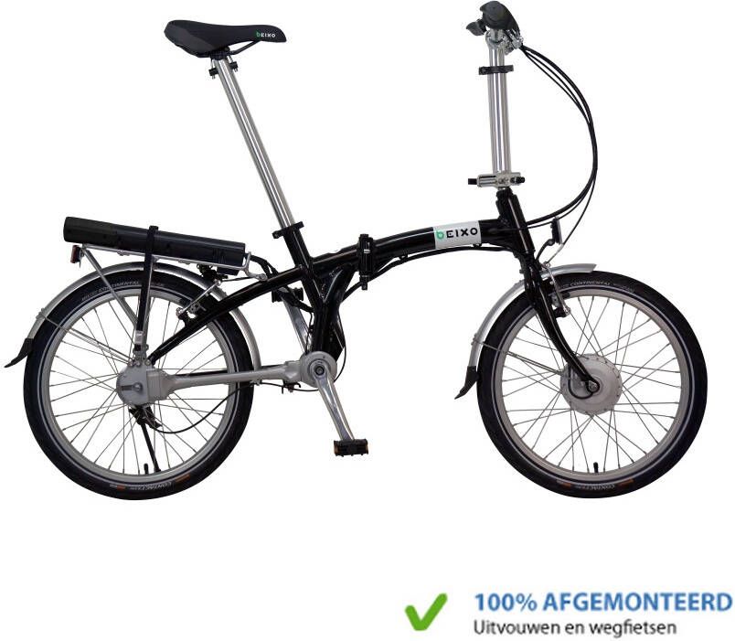 Beixo Elektrische Vouwfiets Compact met cardanas Zwart