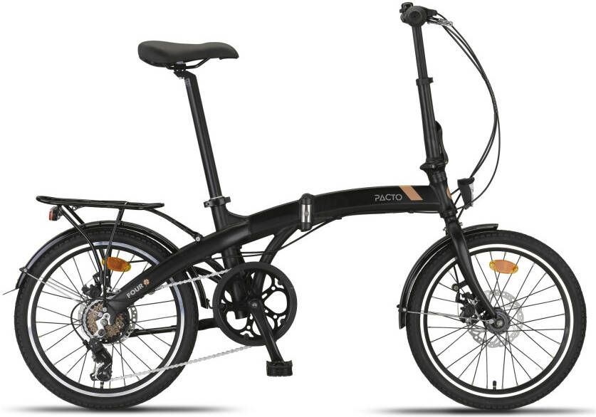 Pacto Four S Vouwfiets Zwart
