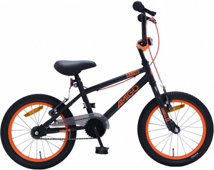 Amigo Danger BMX fiets 16 Inch Fietscross voor jongens en meisjes Zwart/Oranje online kopen