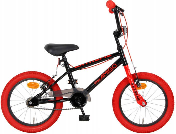 Amigo Extreme BMX fiets 16 inch Fietscross voor jongens en meisjes Zwart/Rood online kopen