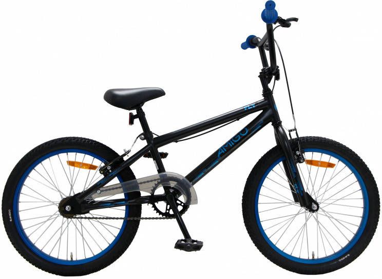 Amigo Fly BMX fiets 20 inch Fietscross voor jongens en meisjes Zwart/Blauw online kopen