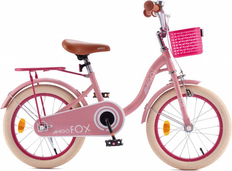 AMIGO Fox 18 Inch 26 5 cm Meisjes Terugtraprem Roze