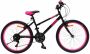 Amigo Power Mountainbike 24 inch Voor meisjes Met 21 versnellingen Zwart Roze - Thumbnail 2