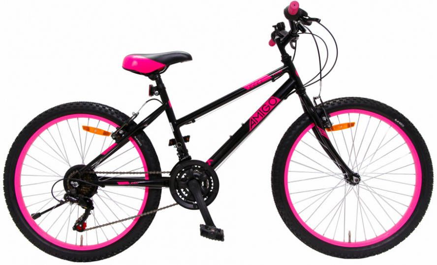 Amigo Power Mountainbike 26 inch Voor meisjes Met 21 versnellingen Zwart/Roze online kopen