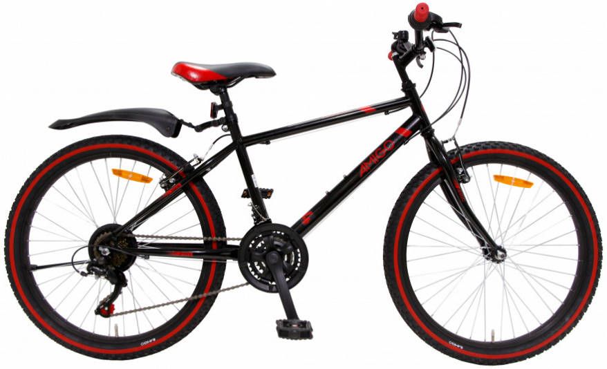 Amigo Rock Mountainbike Voor jongens en meisjes Met 18 versnellingen Zwart/Rood online kopen