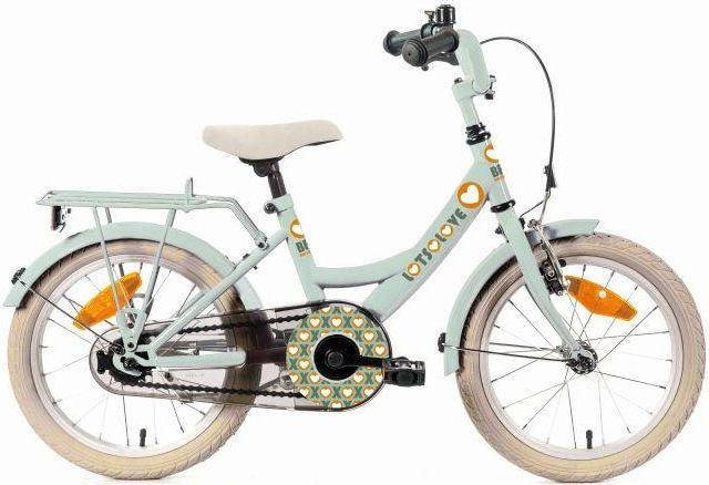 Bike Fun Lots of Love 12 Inch 30 cm Meisjes Terugtraprem Groen