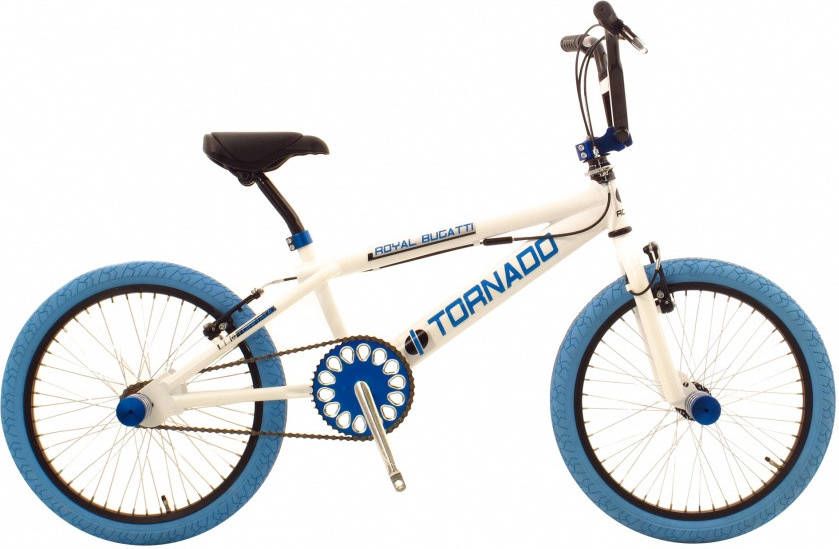 Bike Fun Tornado Bmx fiets Unisex Wit, Blauw 20 Inch online kopen